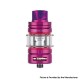 Authentic SMOKTech SMOK TFV16 Lite Mesh Sub Ohm Tank Atomizer - Purple Red, Stainless Steel + Glass, 5ml, 28mm Diameter