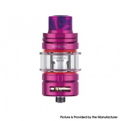 Authentic SMOKTech SMOK TFV16 Lite Mesh Sub Ohm Tank Atomizer - Purple Red, Stainless Steel + Glass, 5ml, 28mm Diameter