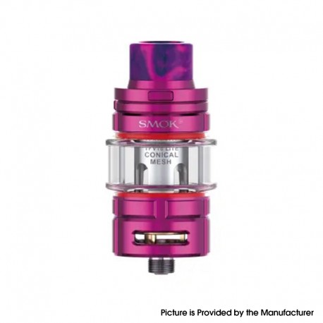 Authentic SMOKTech SMOK TFV16 Lite Mesh Sub Ohm Tank Atomizer - Purple Red, Stainless Steel + Glass, 5ml, 28mm Diameter