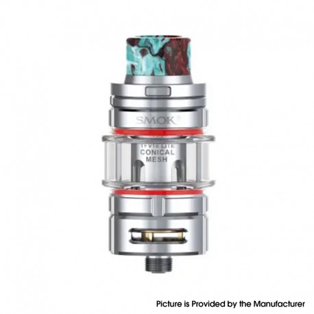 Authentic SMOKTech SMOK TFV16 Lite Mesh Sub Ohm Tank Atomizer - SS, Stainless Steel + Glass, 5ml, 28mm Diameter