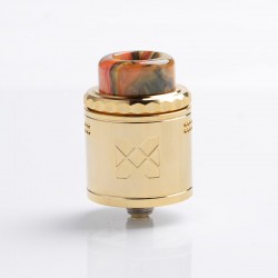 Authentic VandyVape Mesh V2 RDA Rebuildable Dripping Atomizer - Gold, Stainless Steel, 0.12ohm / 0.15ohm, 25mm Diameter