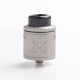 Authentic Vandy Vape Mesh V2 RDA Rebuildable Dripping Atomizer - Frosted Grey, Stainless Steel, 0.12ohm / 0.15ohm, 25mm Diameter