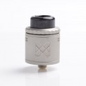 Authentic VandyVape Mesh V2 RDA Rebuildable Dripping Atomizer - Frosted Grey, Stainless Steel, 0.12ohm / 0.15ohm, 25mm Diameter
