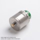Authentic Vandy Vape Mesh V2 RDA Rebuildable Dripping Atomizer - Frosted Grey, Stainless Steel, 0.12ohm / 0.15ohm, 25mm Diameter