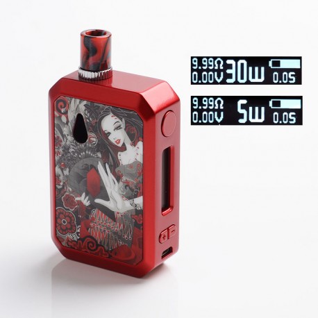 Authentic Blitz Realm 1100mAh Pod System Starter Kit - Mystery Red, 2ml / 3.5ml