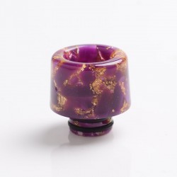 Authentic Reewape AS177 510 Drip Tip for RDA / RTA / RDTA / Sub-Ohm Tank Atomizer - Purple Gold, Resin, 15mm
