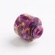 Authentic Reewape AS177 510 Drip Tip for RDA / RTA / RDTA / Sub-Ohm Tank Atomizer - Purple Gold, Resin, 15mm