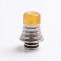 Authentic Reewape AS278S 510 Replacement Drip Tip for RDA / RTA / RDTA / Sub-Ohm Tank Atomizer - Silver + Yellow, 21mm