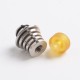 Authentic Reewape AS278S 510 Replacement Drip Tip for RDA / RTA / RDTA / Sub-Ohm Tank Atomizer - Silver + Yellow, 21mm