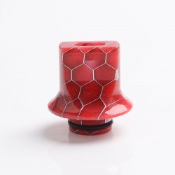 Authentic Reewape AS281S 510 Replacement Drip Tip for RDA / RTA / RDTA / Sub-Ohm Tank Atomizer - Red, Resin, 18mm