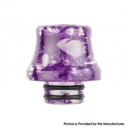 Authentic Reewape AS237 510 Replacement Drip Tip for RDA / RTA / RDTA / Sub-Ohm Tank Atomizer - Purple, Resin, 16.5mm