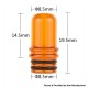 Authentic Reewape AS238 510 Replacement Drip Tip for RDA / RTA / RDTA / Sub-Ohm Tank Atomizer - Orange, Resin, 19.5mm