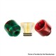 Authentic Reewape AS239 510 Replacement Drip Tip for RDA / RTA / RDTA / Sub-Ohm Tank Atomizer - Red Black, Resin, 15mm
