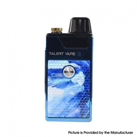 Authentic Talent ECO 40W 1100mAh VW Mod Pod System Starter Kit - Blue, Zinc Alloy + PCTG, 0.6ohm / 1.2ohm, 5~40W