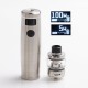 Authentic Uwell Nunchaku 2 Kit 100W TC VW Vape Mod + Atomizer Tank - Silver, 5~100W, 1 x 18650 / 20700 / 21700