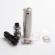 Authentic Uwell Nunchaku 2 Kit 100W TC VW Vape Mod + Atomizer Tank - Silver, 5~100W, 1 x 18650 / 20700 / 21700