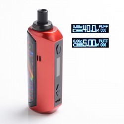 Authentic Artery Nugget AIO 40W 1500mAh VW Box Mod Pod System Starter Kit - Red, Zinc Alloy + Plastic, 2ml, 5~40W