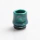 Authentic Reewape AS268 810 Replacement Drip Tip for SMOK TFV8/TFV12 Tank/Kennedy/Battle/Reload RDA - Green Brown, Resin, 17.5mm