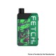 Authentic SMOKTech SMOK Fetch Mini 40W 1200mAh VW Box Mod Pod System Starter Kit - Acrylic Fluid Green, 3.7ml, 5~40W