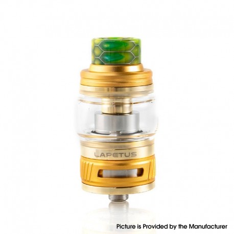 Authentic Nikola Lapetus Sub Ohm Tank Atomizer - Gold, Stainless Steel + Aluminum Alloy, 4.5ml/6.0ml, 0.18ohm, 25mm Dia.