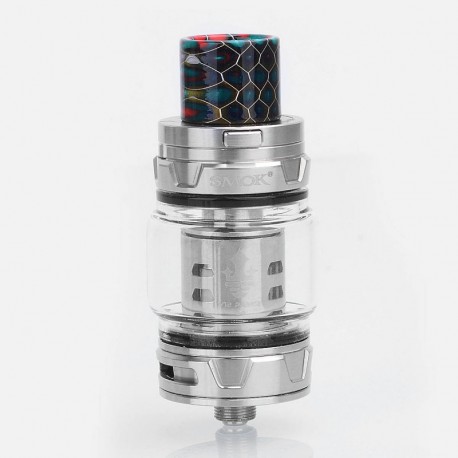 Authentic SMOKTech SMOK TFV12 Prince Sub Ohm Tank Atomizer - Silver, Stainless Steel, 8ml, 28mm Diameter, Standard Edition