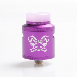 [Ships from Bonded Warehouse] Authentic Hellvape Dead Rabbit V2 RDA Rebuildable Dripping Atomizer w/ BF Pin - Purple, 24mm