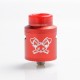 Authentic Hellvape Dead Rabbit V2 RDA Rebuildable Dripping Atomzier w/ BF Pin - Red, Aluminum, 24mm Diameter