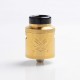 Authentic Hellvape Dead Rabbit V2 RDA Rebuildable Dripping Atomzier w/ BF Pin - Gold, Stainless Steel, 24mm Diameter