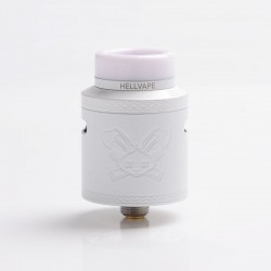 [Ships from Bonded Warehouse] Authentic Hellvape Dead Rabbit V2 RDA Rebuildable Dripping Atomizer w/ BF Pin - White, SS, 24mm