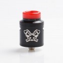Authentic Hellvape Dead Rabbit V2 RDA Rebuildable Dripping Atomizer w/ BF Pin - Black, Stainless Steel, 24mm Diameter