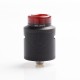 Authentic Hellvape Dead Rabbit V2 RDA Rebuildable Dripping Atomzier w/ BF Pin - Matte Full Black, Stainless Steel, 24mm Diameter