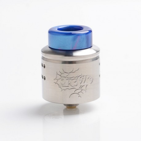 Authentic Wotofo Profile 1.5 RDA Rebuildable Dripping Atomizer w/ BF Pin - Silver, Stainless Steel, 24mm Diameter