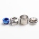 Authentic Wotofo Profile 1.5 RDA Rebuildable Dripping Atomizer w/ BF Pin - Silver, Stainless Steel, 24mm Diameter