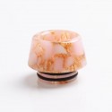 Authentic Reewape AS179 Replacement 810 Drip Tip for SMOK TFV8 / TFV12 Tank / Kennedy - Light Pink Gold, Resin, 13mm