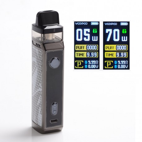 Authentic Voopoo VINCI X VW Box Mod Pod System Starter Kit - Ink, Zinc Alloy + PCTG, 5.5ml, 0.3ohm / 0.6ohm, 5~70W, 1 x 18650