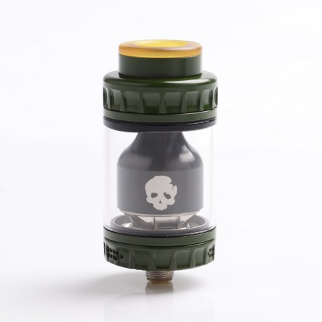 Authentic Dovpo Blotto RTA Rebuildable Tank Atomizer - Green, Stainless Steel + Glass, 2.0ml / 6.0ml, 26mm Diameter