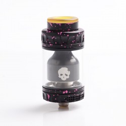 Authentic Dovpo Blotto RTA Rebuildable Tank Vape Atomizer - Black Red, Stainless Steel + Glass, 2.0ml / 6.0ml, 26mm Diameter
