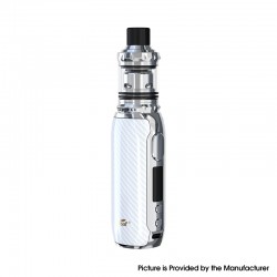 Authentic Eleaf iStick Rim C 80W TC VW Box Mod Kit with Melo 5 Tank Atomizer - White, 4ml, 1~80W, 1 x 18650