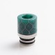 Authentic Reewape AS103S 510 Drip Tip for RDA / RTA / RDTA / Sub-Ohm Tank Vape Atomizer - Green, Stainless Steel + Resin, 16mm