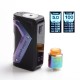 Authentic GeekVape AEGIS 100W TC VW Squonk Box Mod + Tengu RDA Tank Kit w/ BF Pin - Chameleon, 5~100W, 1 x 18650, 9ml