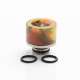 Authentic Reewape AS131 510 Drip Tip for RDA / RTA / RDTA / Sub-Ohm Tank Atomizer - Yellow, Resin + SS, 11mm