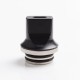 Authentic Reewape AS281T 810 Replacement Drip Tip for SMOK TFV8 / TFV12 Tank / Kennedy / Battle/Reload RDA - Black, Resin, 20mm