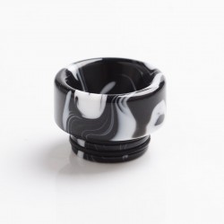 Authentic Reewape AS265 810 Replacement Drip Tip for SMOK TFV8 /TFV12 Tank/Kennedy/Battle/Reload RDA - Black White, Resin, 12mm