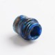 Authentic Reewape AS268 810 Replacement Drip Tip for SMOK TFV8 /TFV12 Tank/Kennedy/Battle/Reload RDA - Blue White, Resin, 17.5mm