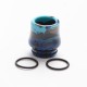 Authentic Reewape AS268 810 Replacement Drip Tip for SMOK TFV8 /TFV12 Tank/Kennedy/Battle/Reload RDA - Blue White, Resin, 17.5mm