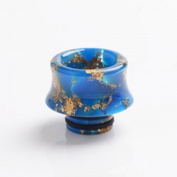 Authentic Reewape AS243 510 Replacement Drip Tip for RDA / RTA / RDTA / Sub-Ohm Tank Atomizer - Blue Gold, Resin, 13mm