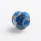 Authentic Reewape AS243 510 Replacement Drip Tip for RDA / RTA / RDTA / Sub-Ohm Tank Vape Atomizer - Blue Gold, Resin, 13mm