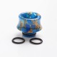 Authentic Reewape AS243 510 Replacement Drip Tip for RDA / RTA / RDTA / Sub-Ohm Tank Vape Atomizer - Blue Gold, Resin, 13mm