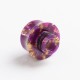 Authentic Reewape AS243 510 Replacement Drip Tip for RDA / RTA / RDTA / Sub-Ohm Tank Vape Atomizer - Purple Gold, Resin, 13mm