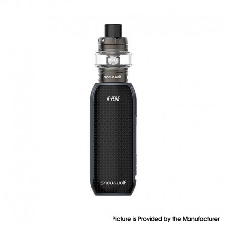 Authentic Snowwolf Kfeng 80W 2500mAh VW Box Mod + Mark Tank Atomizer Kit - Space Gray, 3ml, 0.3ohm, 5~80W